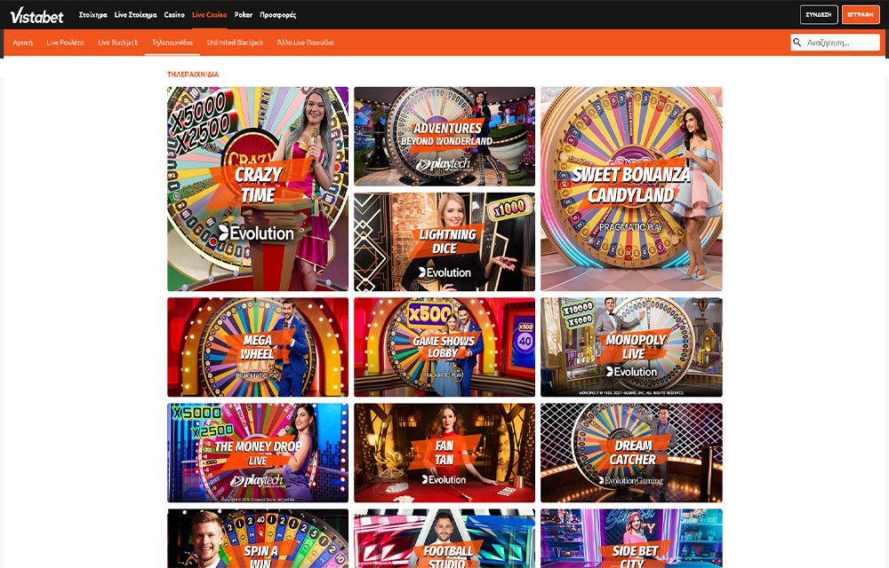 vistabet live casino