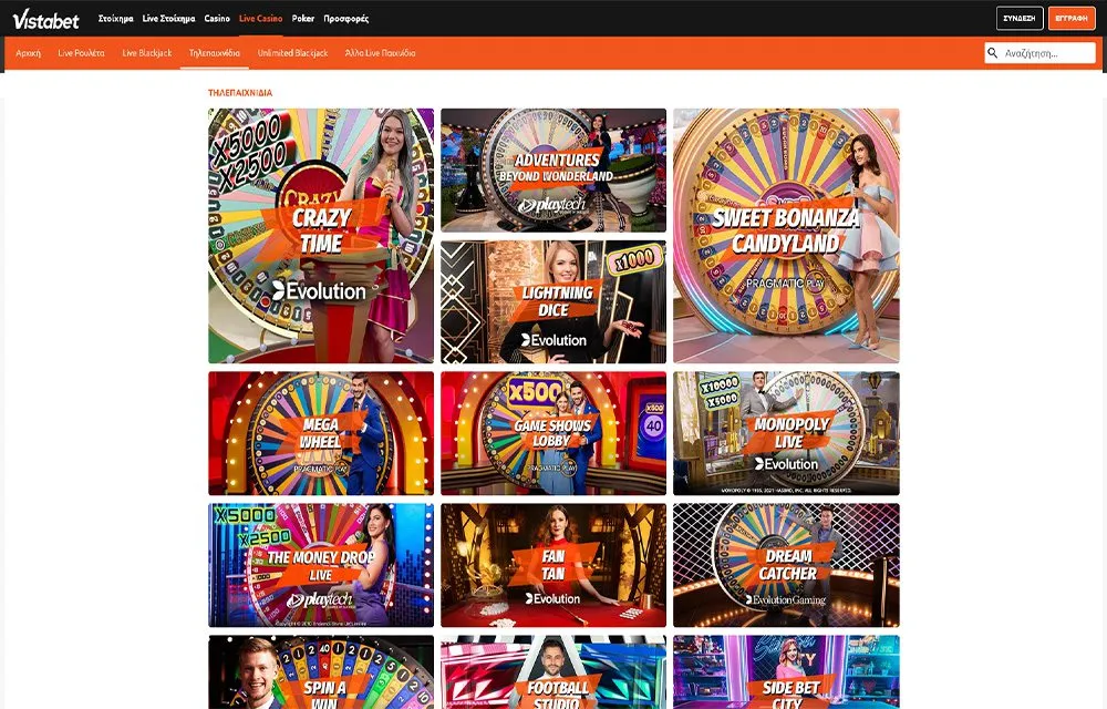 vistabet live casino